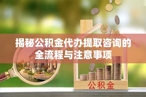 舞钢揭秘公积金代办提取咨询的全流程与注意事项