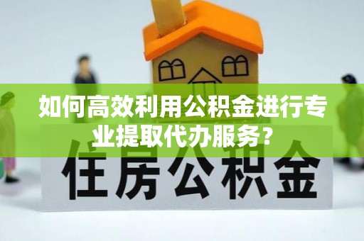 舞钢如何高效利用公积金进行专业提取代办服务？